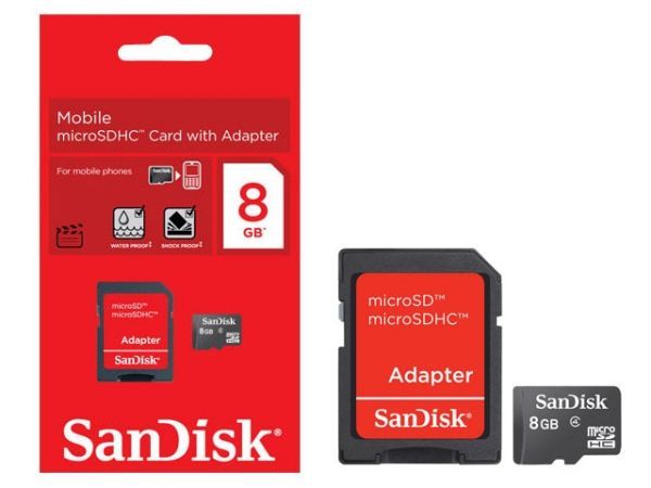 Cartão de Memoria SanDisk 8GB