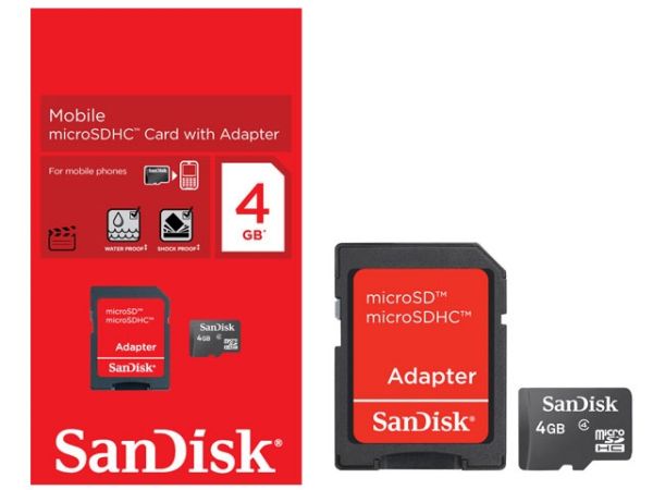 Cartão de Memoria SanDisk 4GB